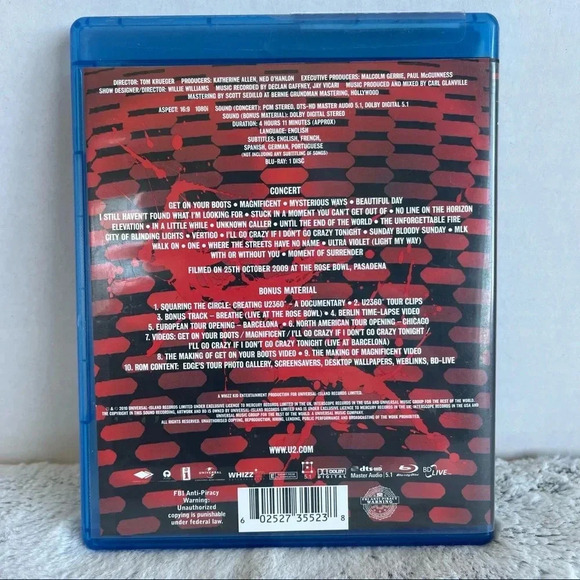 U2 360 AT THE ROSE BOWL DVD - Picture 5 of 5